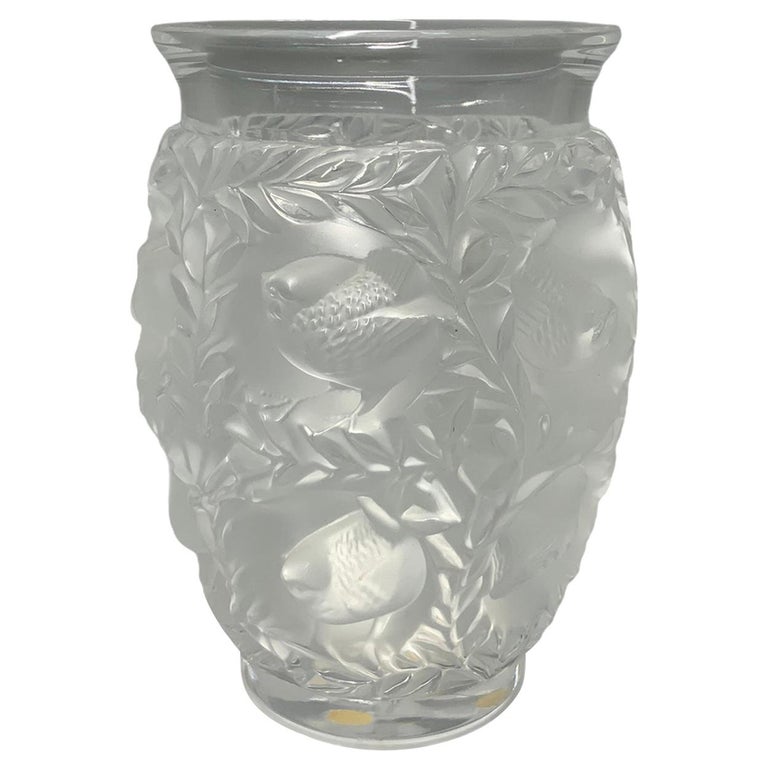 René Lalique “Bagatelle” Bird Vase Crystal Glass at 1stDibs