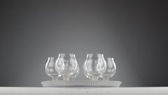 René Lalique, "Bambou" Cognac Service, France 1930s/1950s