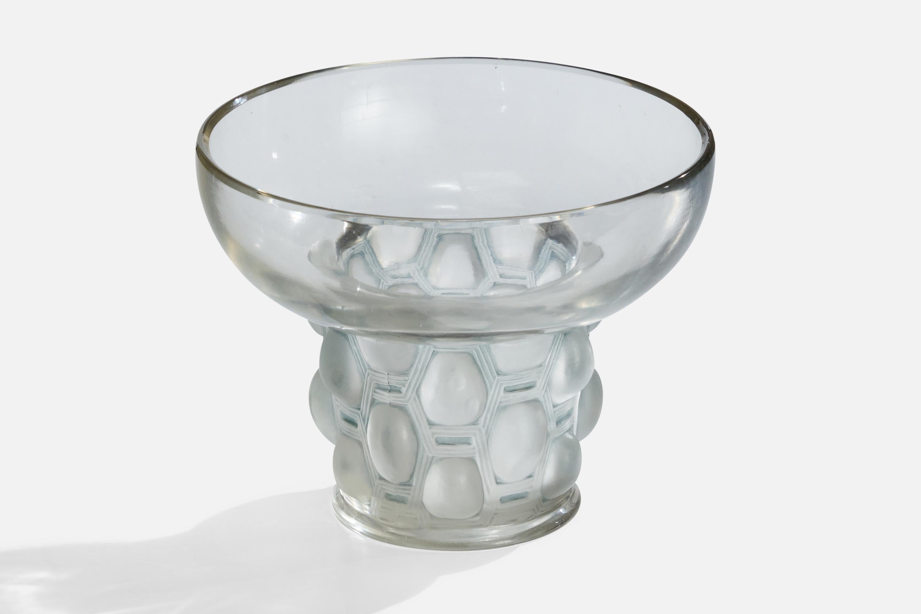 Art Deco René Lalique, Beautreillis Vase, Glass, France, 1927 For Sale