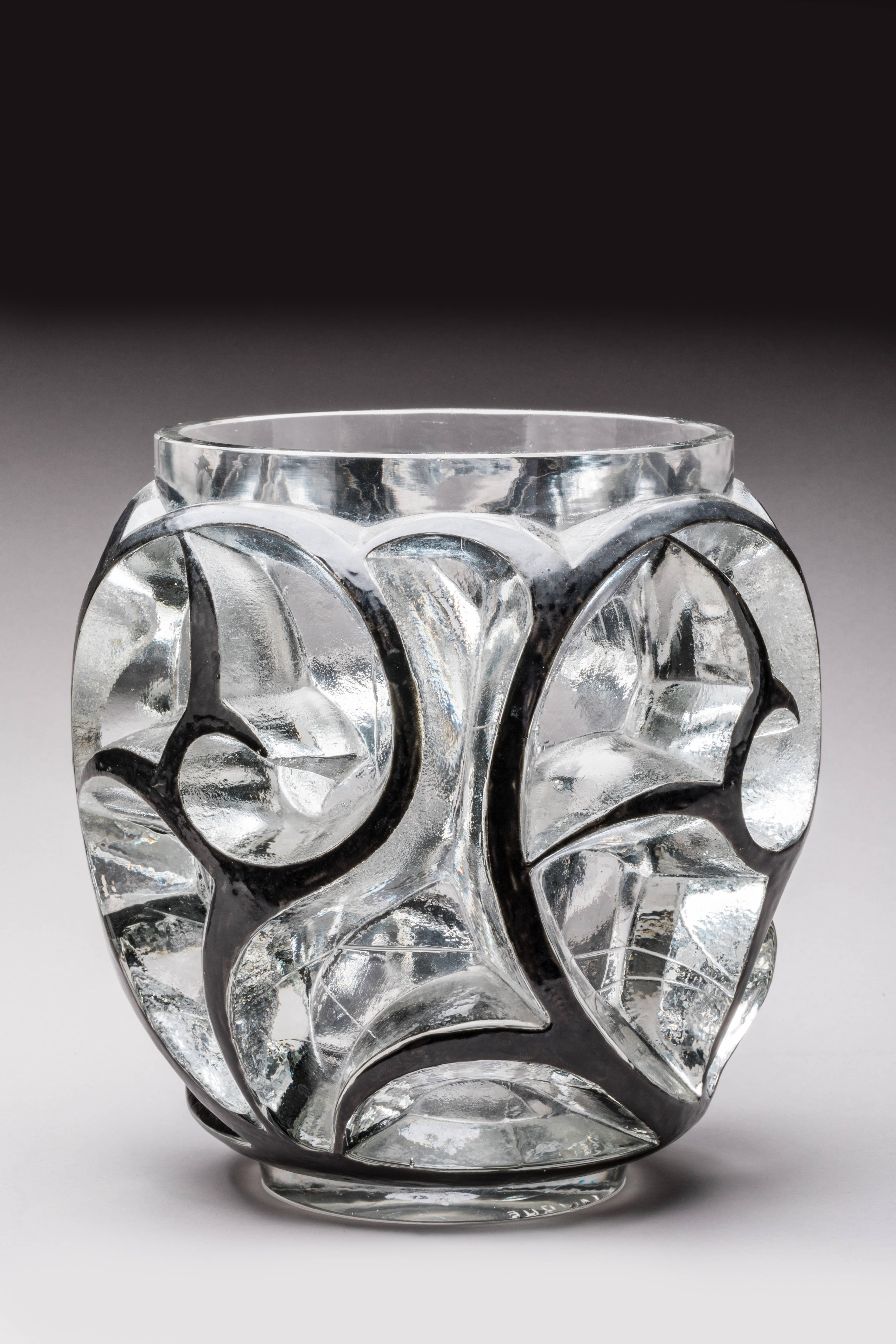 Early 20th Century René Lalique, Black Enamelled 