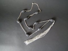 Rene Lalique Black Glass 'Grosses Graines' Necklace