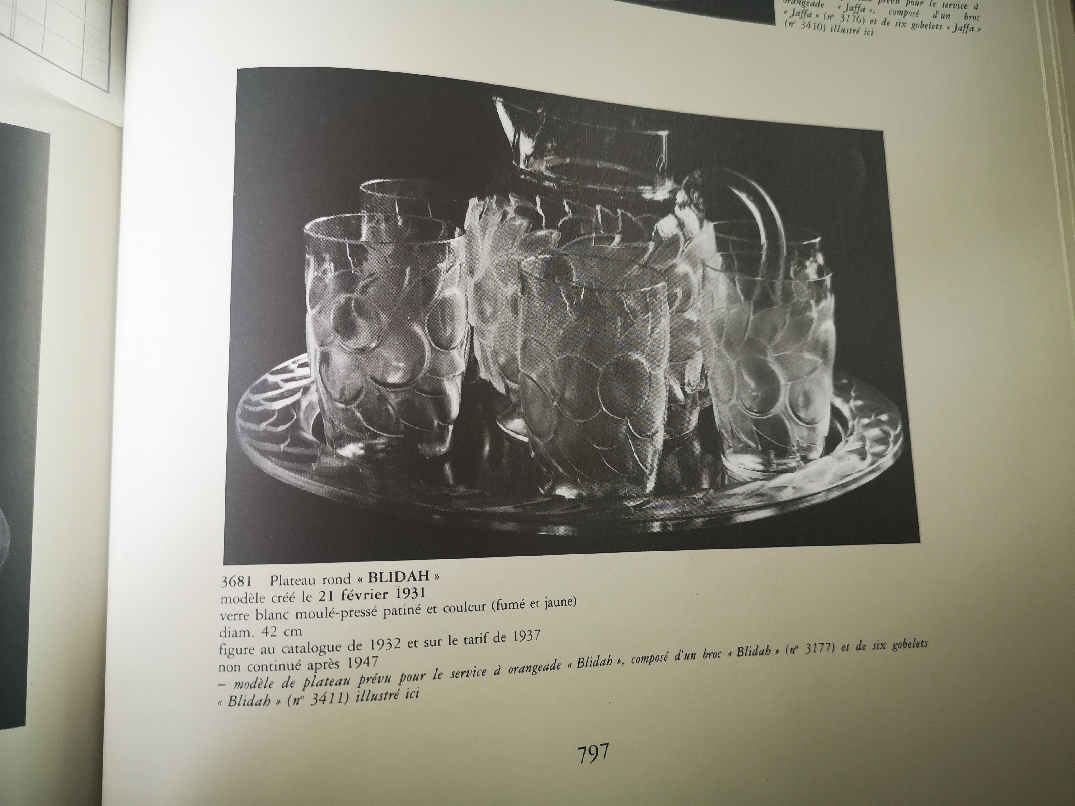 René Lalique Blidah Glaskrug, 1930er Jahre im Angebot 5