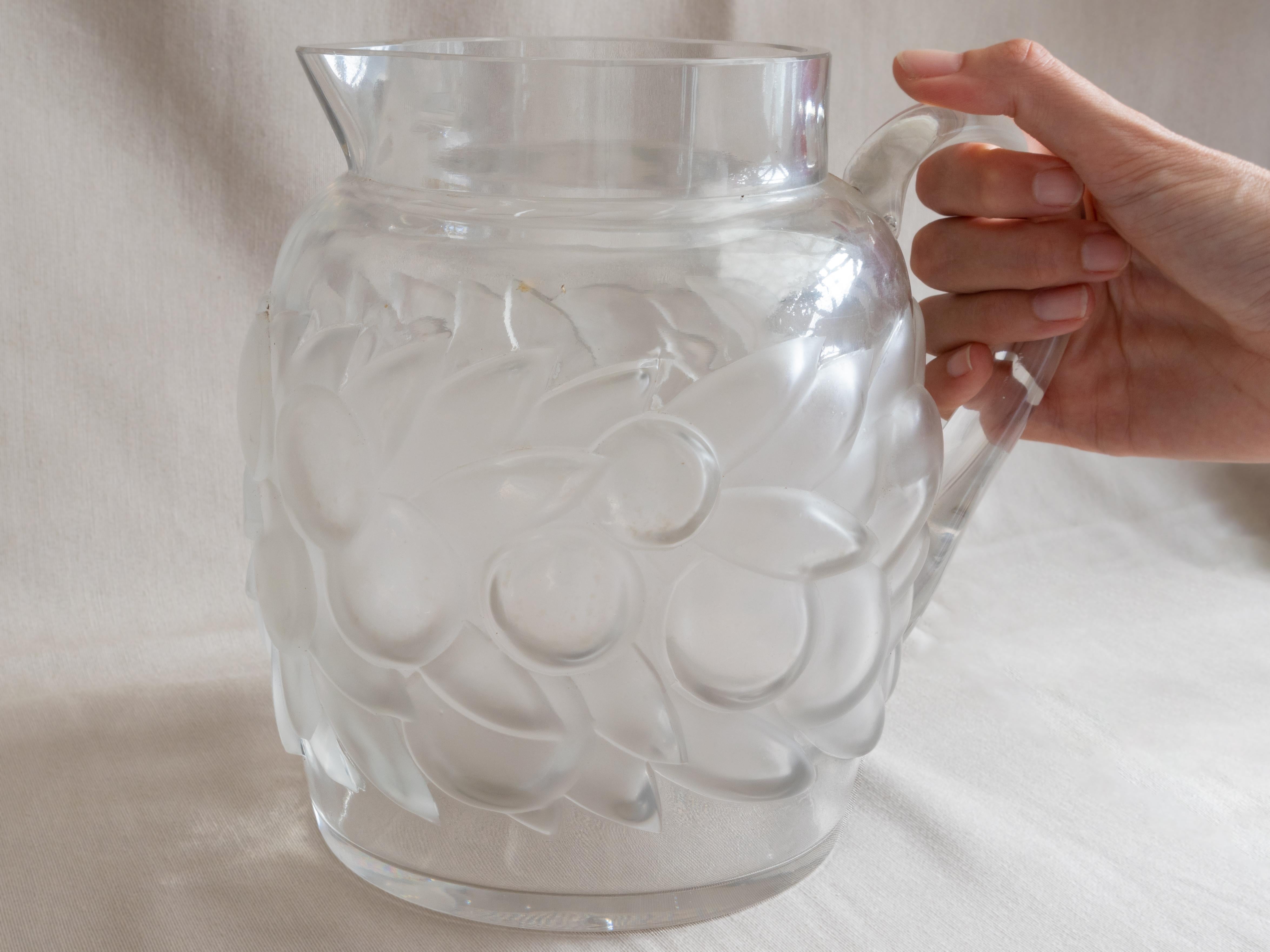 René Lalique Blidah Glaskrug, 1930er Jahre im Angebot 6