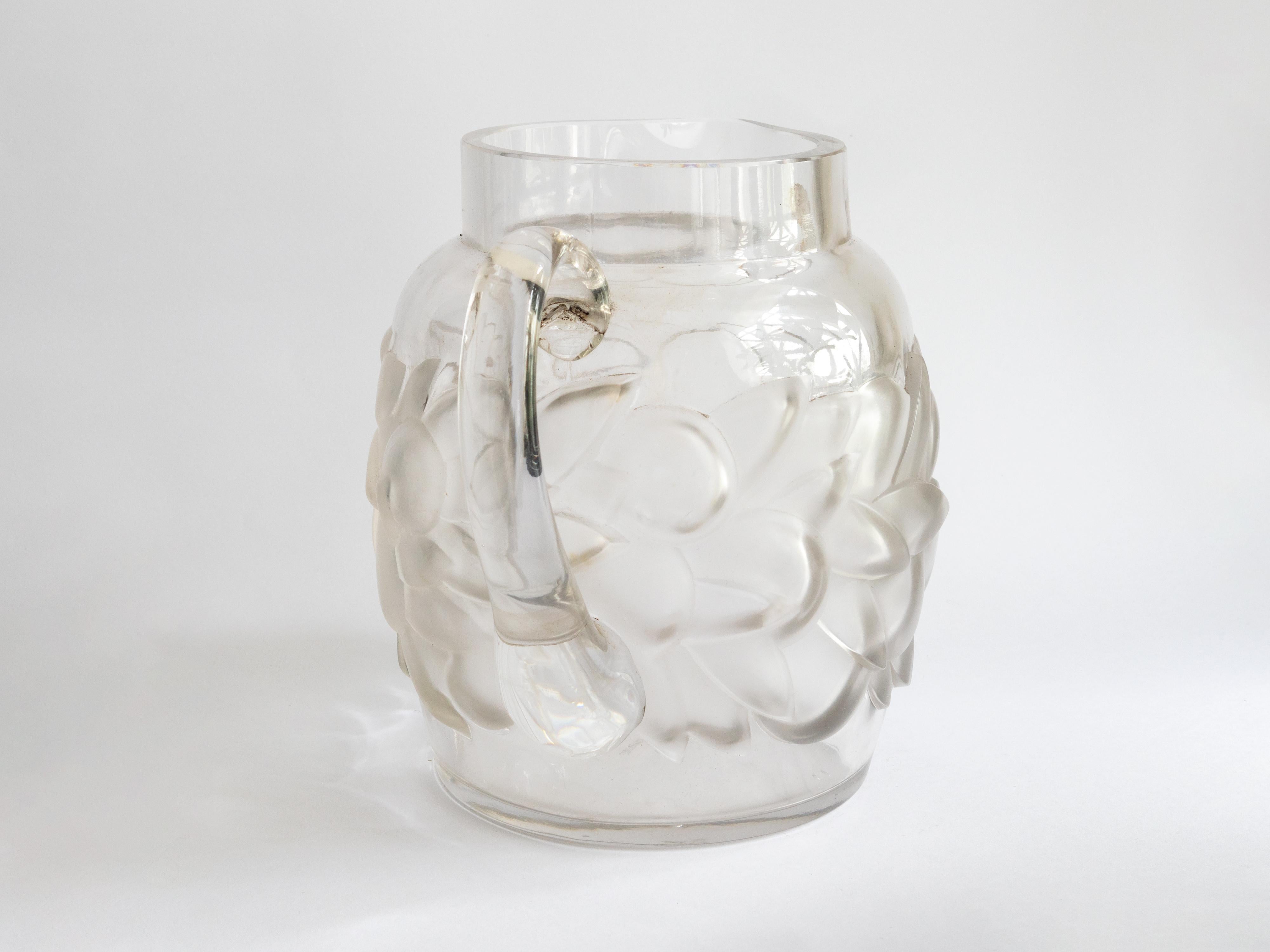 Art Deco René Lalique Blidah Pitcher, 1930s For Sale