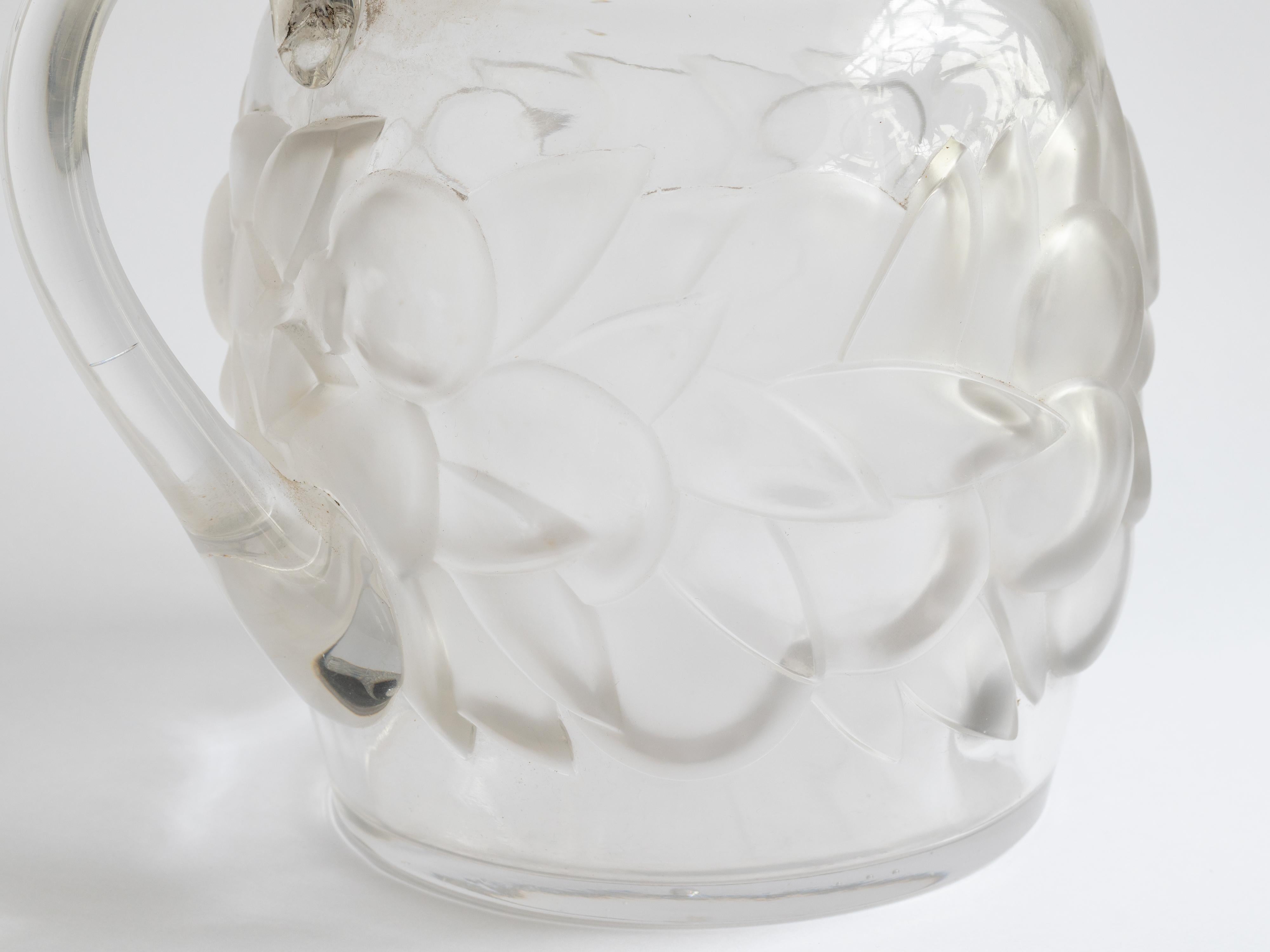 20th Century René Lalique Blidah Pitcher, 1930s For Sale