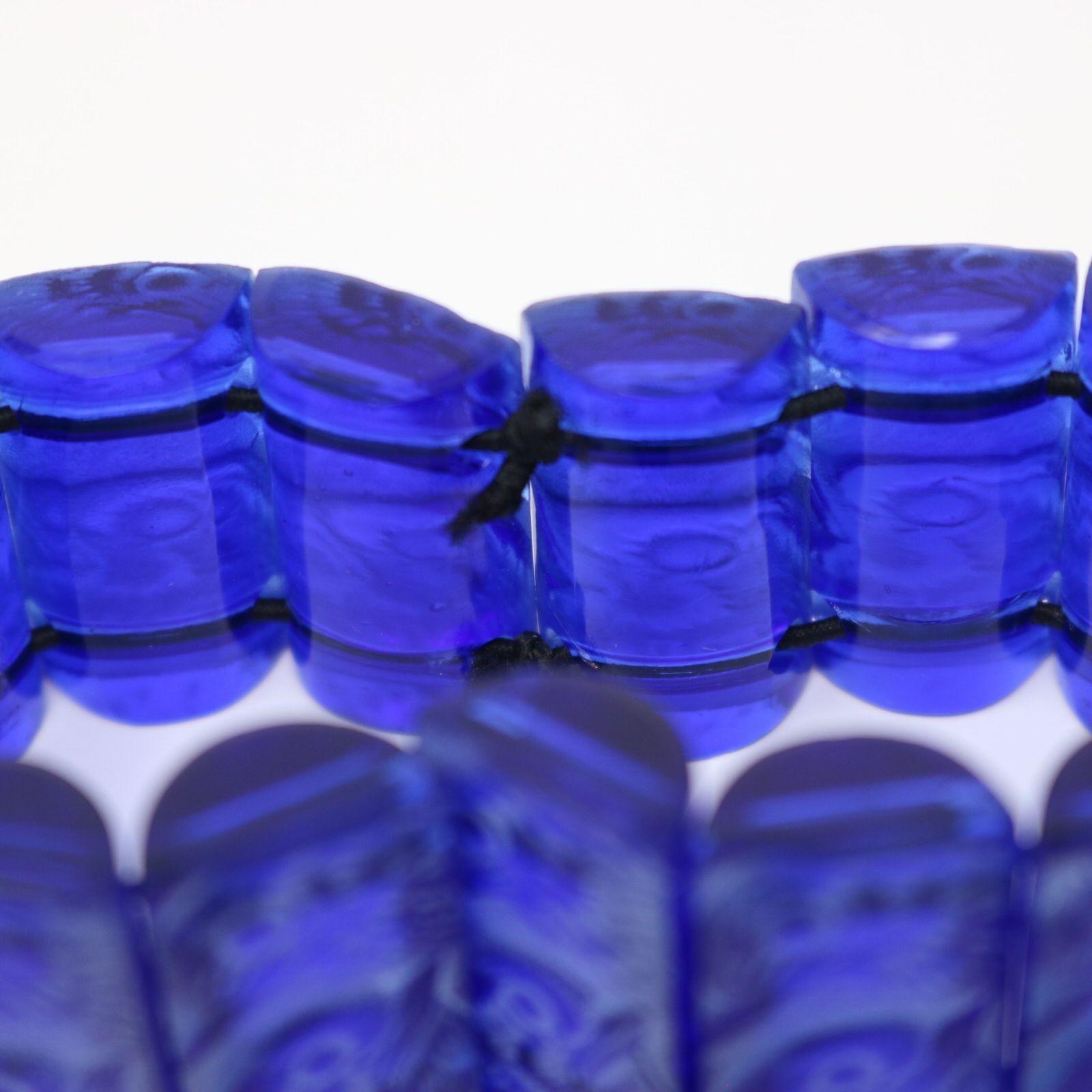 Rene Lalique Blue Glass 'Poussins' Bracelet 3