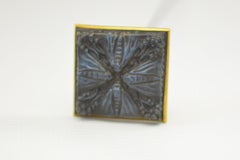 Rene Lalique Blue Quatre Papillons hatpin C1912