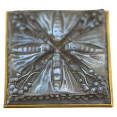 Rene Lalique Blue Quatre Papillons hatpin C1912