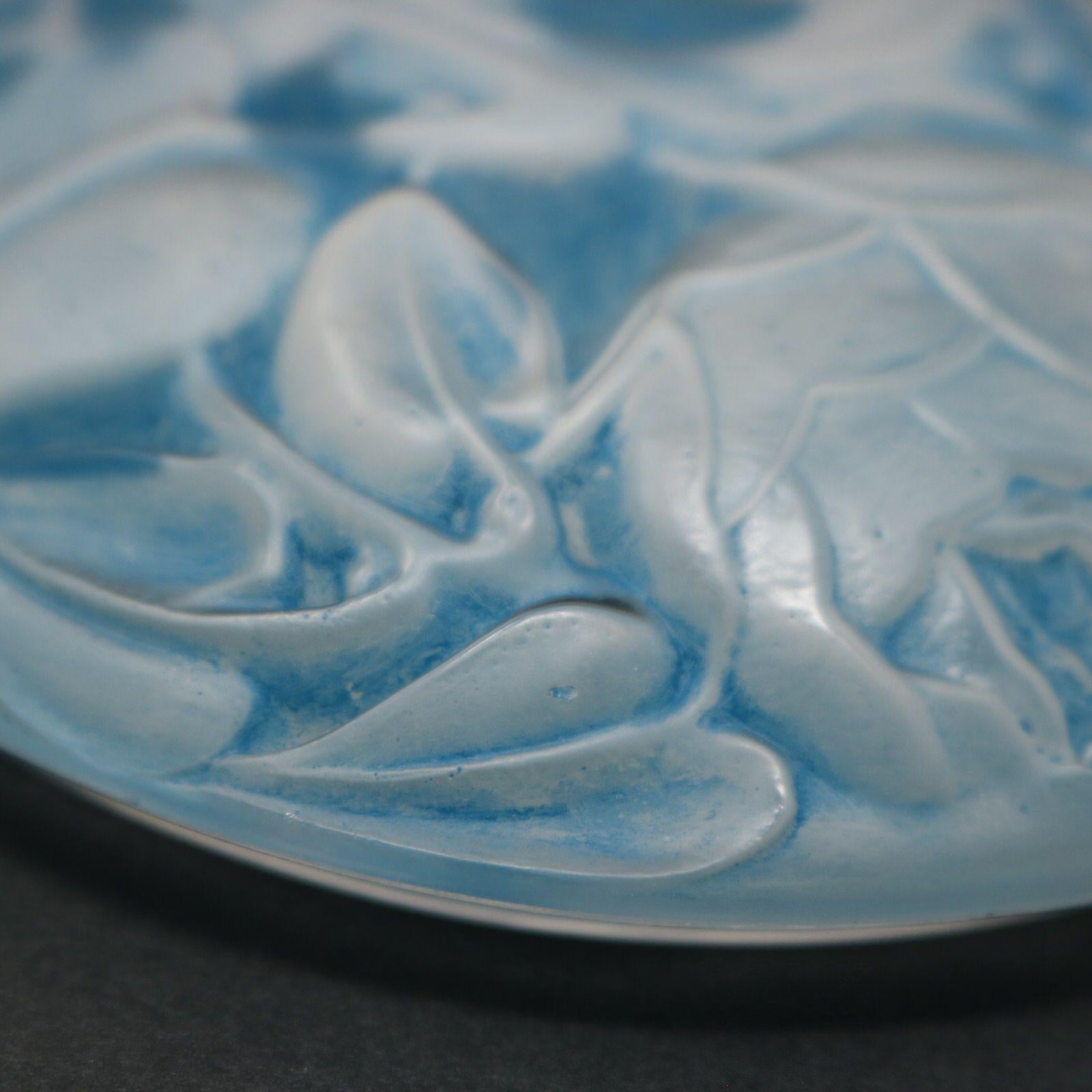 Rene Lalique Blue Stained Glass Dinard Box 7