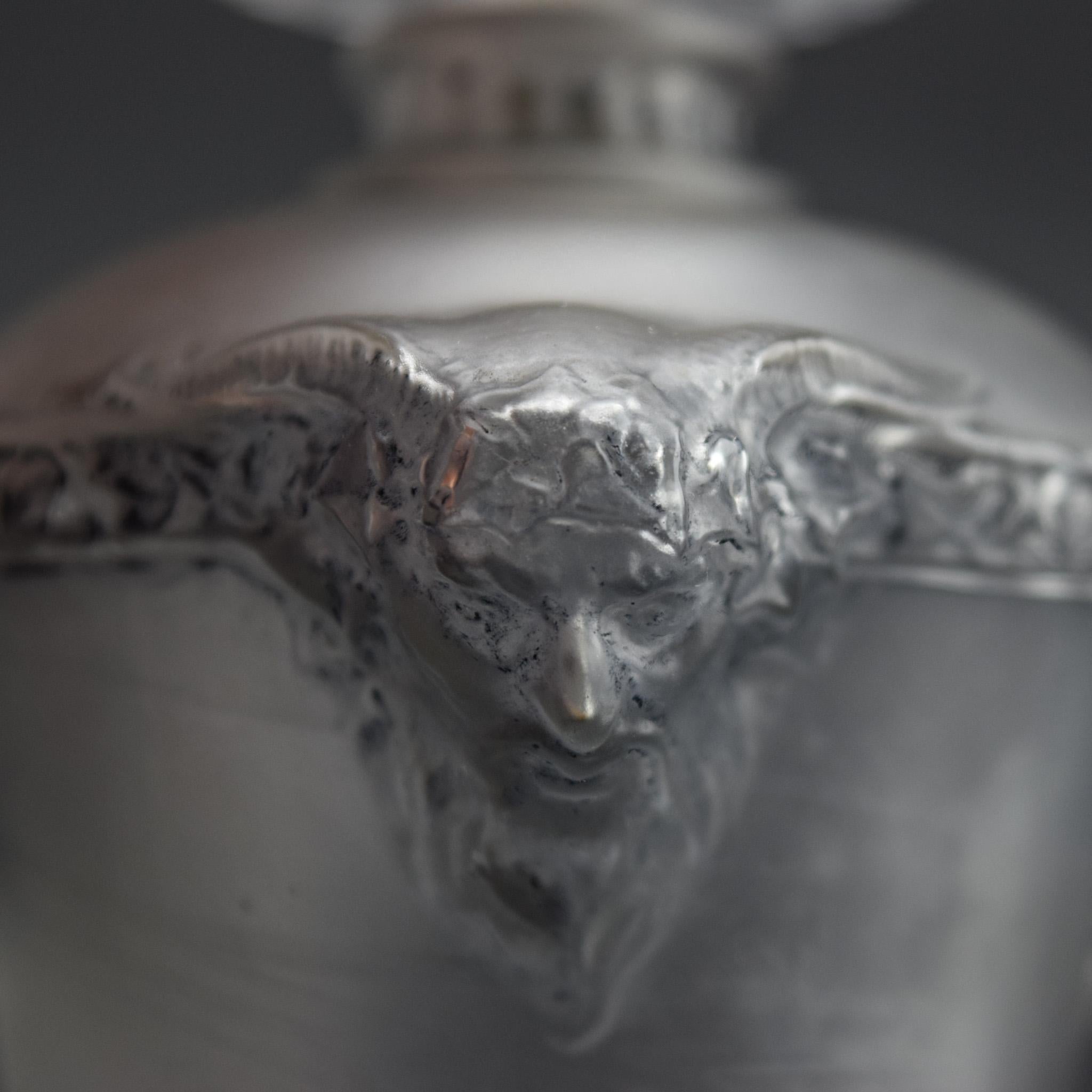 Glass Rene Lalique Bouquet de faunes perfume bottle C1925