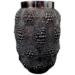René Lalique Bronze Coloured Glass 'Davos' Vase