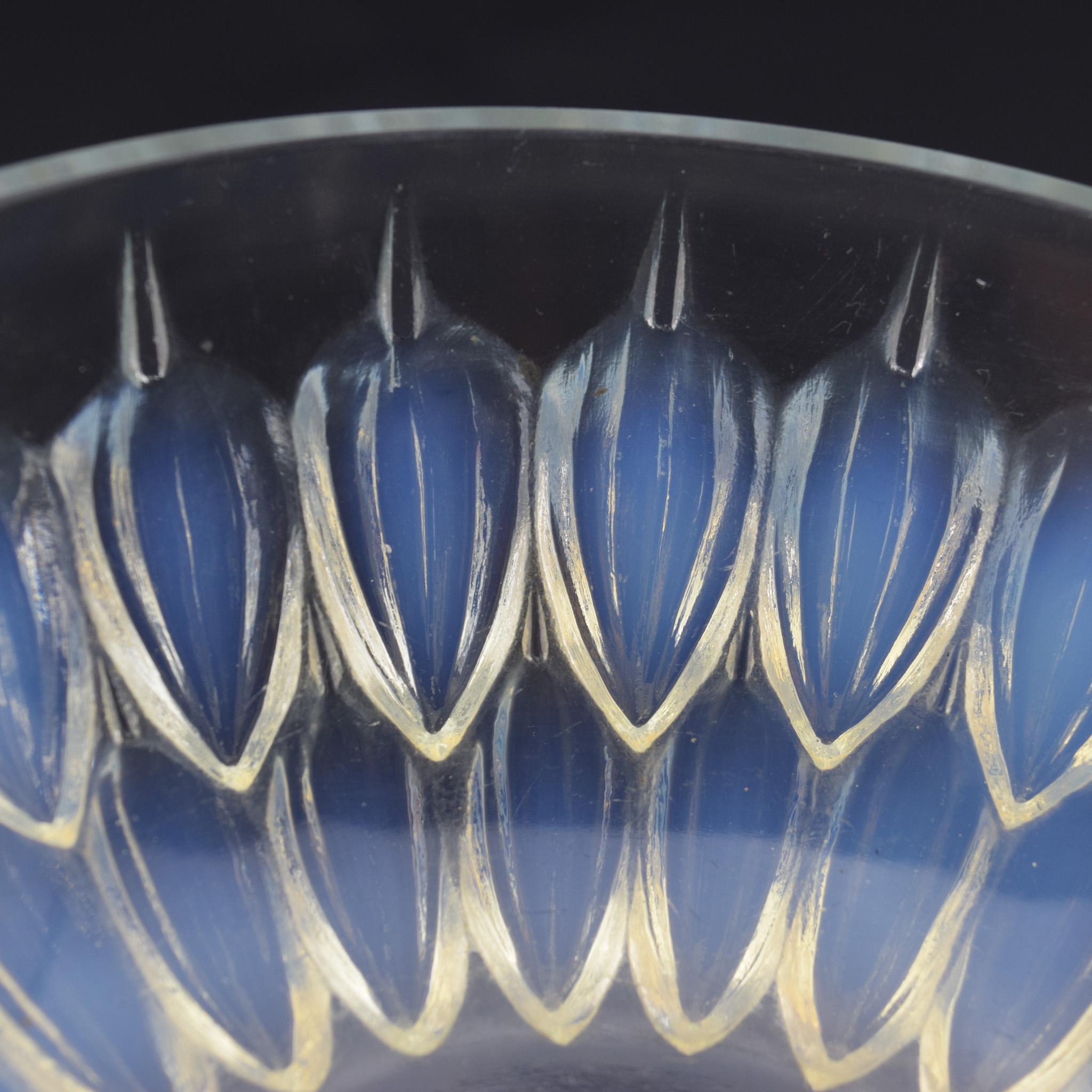 Rene Lalique Cacao cuenco opalescente C1931 Vidrio en venta