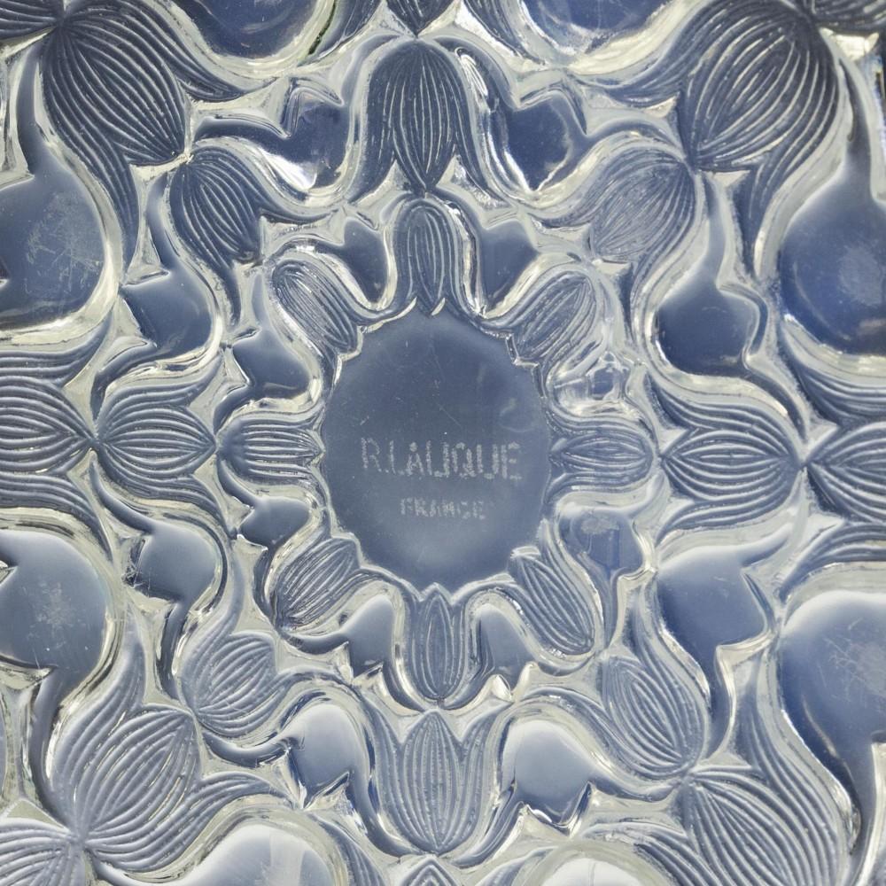 European Rene Lalique Campanules Bowl For Sale