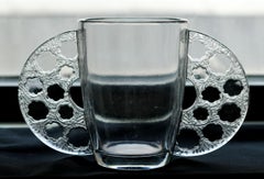 Vase du Caudebec de R. Lalique transparent et dépoli, vers 1930