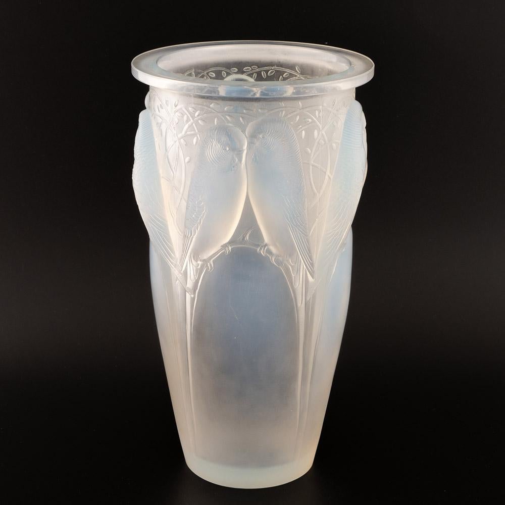 British Rene Lalique Ceylan Vase Designed 1924 – Marcilhac 905