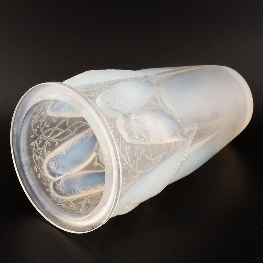 Early 20th Century Rene Lalique Ceylan Vase Designed 1924 – Marcilhac 905