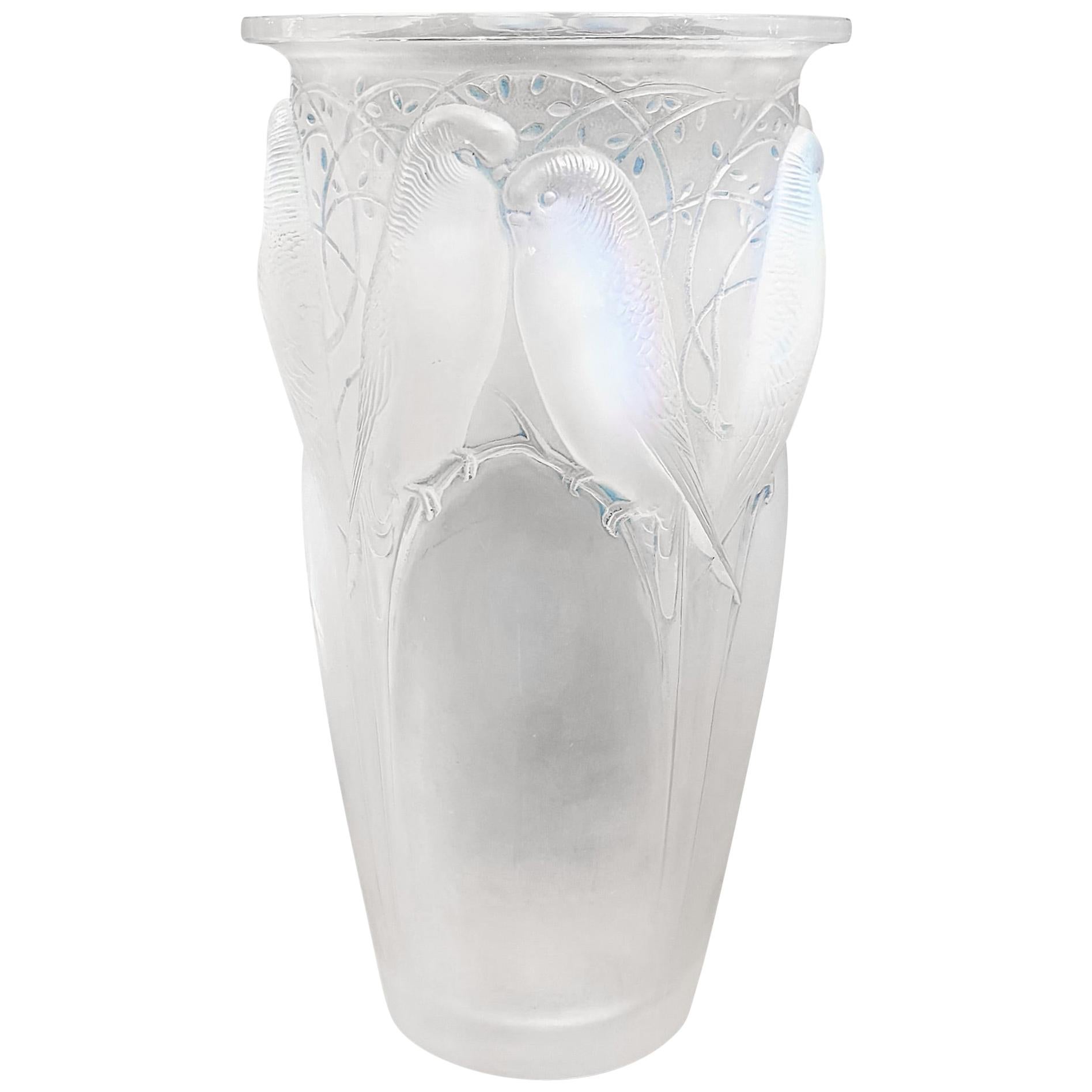 Rene Lalique 'Ceylan' Vase For Sale