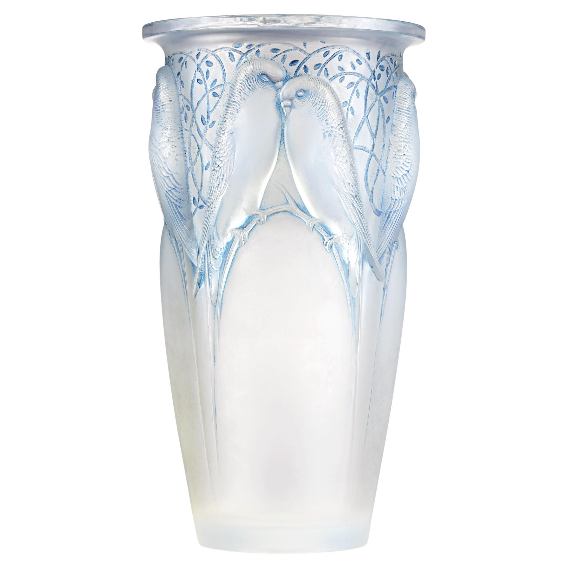 René Lalique Ceylan Vase For Sale
