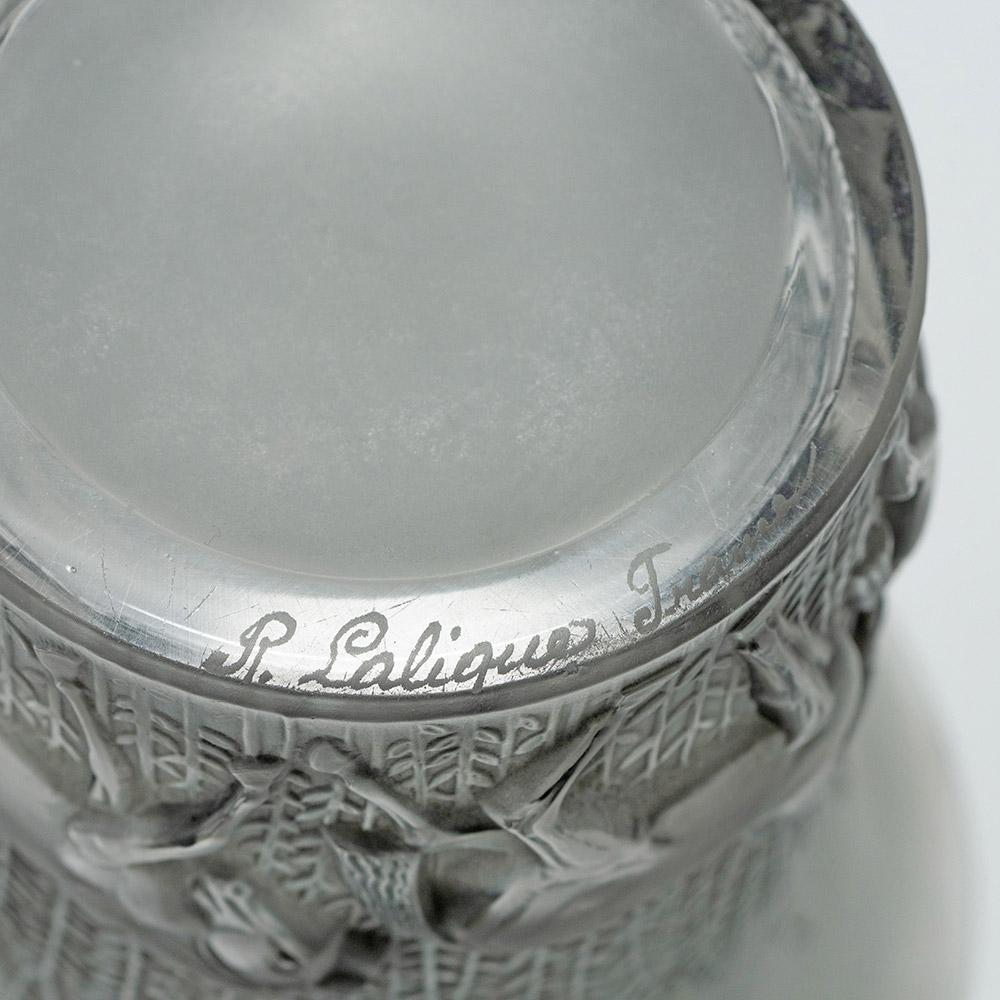 Rene Lalique Jarrón Cheveaux Marcilhac 1047 Diseñado 1930 en venta 3