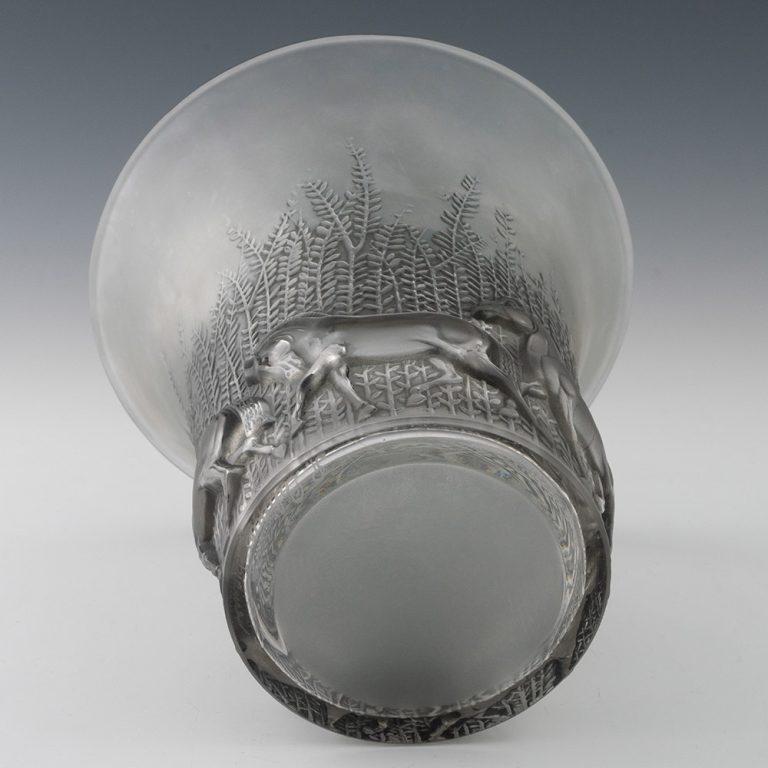 Rene Lalique Jarrón Cheveaux Marcilhac 1047 Diseñado 1930 en venta 2