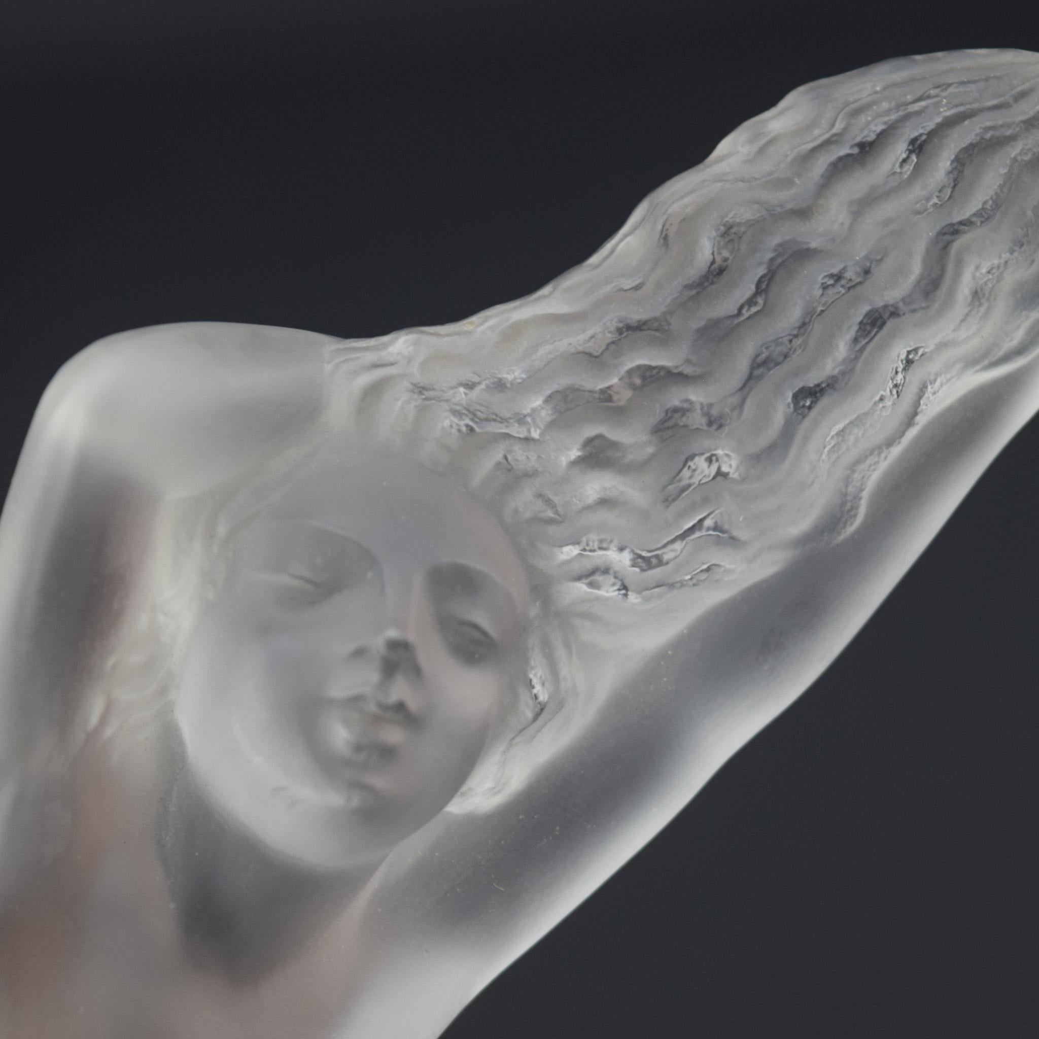 Mascotte per auto di Rene Lalique chrysis C1931 in vendita 1