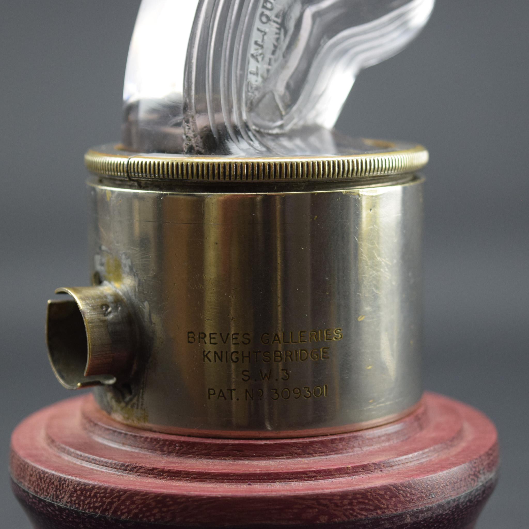 Rene Lalique Cinq Chevaux car mascot C1925 in vendita 2