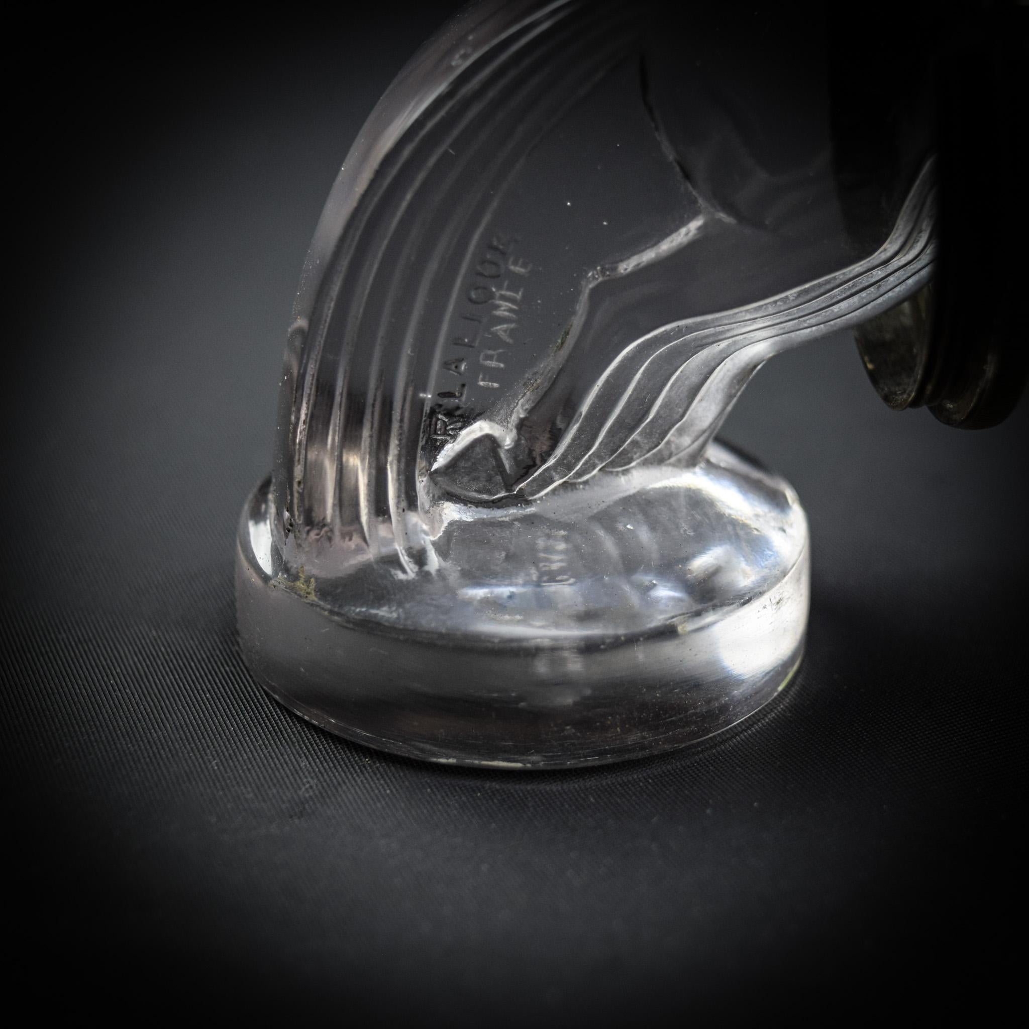 Rene Lalique Cinq Chevaux car mascot C1925 in vendita 5