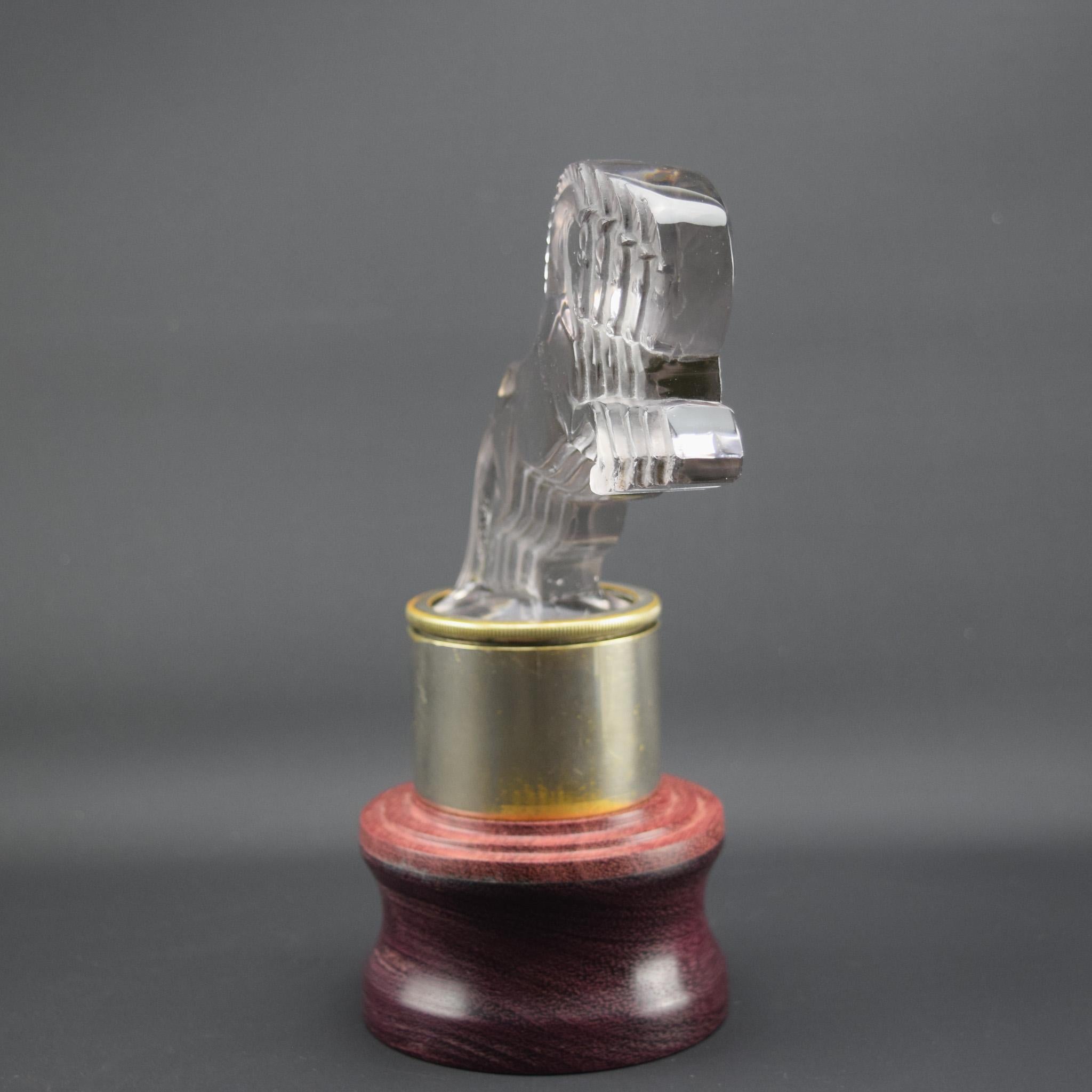 Stampato Rene Lalique Cinq Chevaux car mascot C1925 in vendita