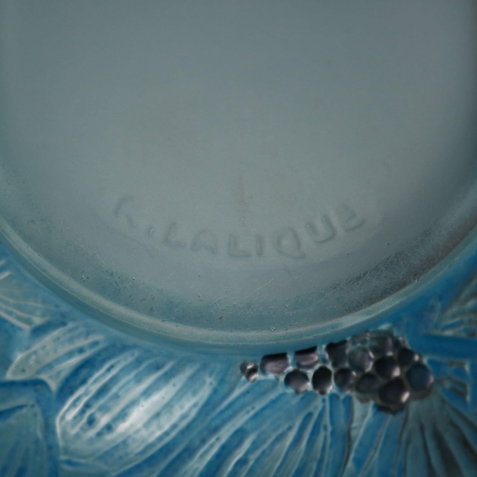 Rene Lalique Clear & Frosted Glass 'Dahlia' Vase 3