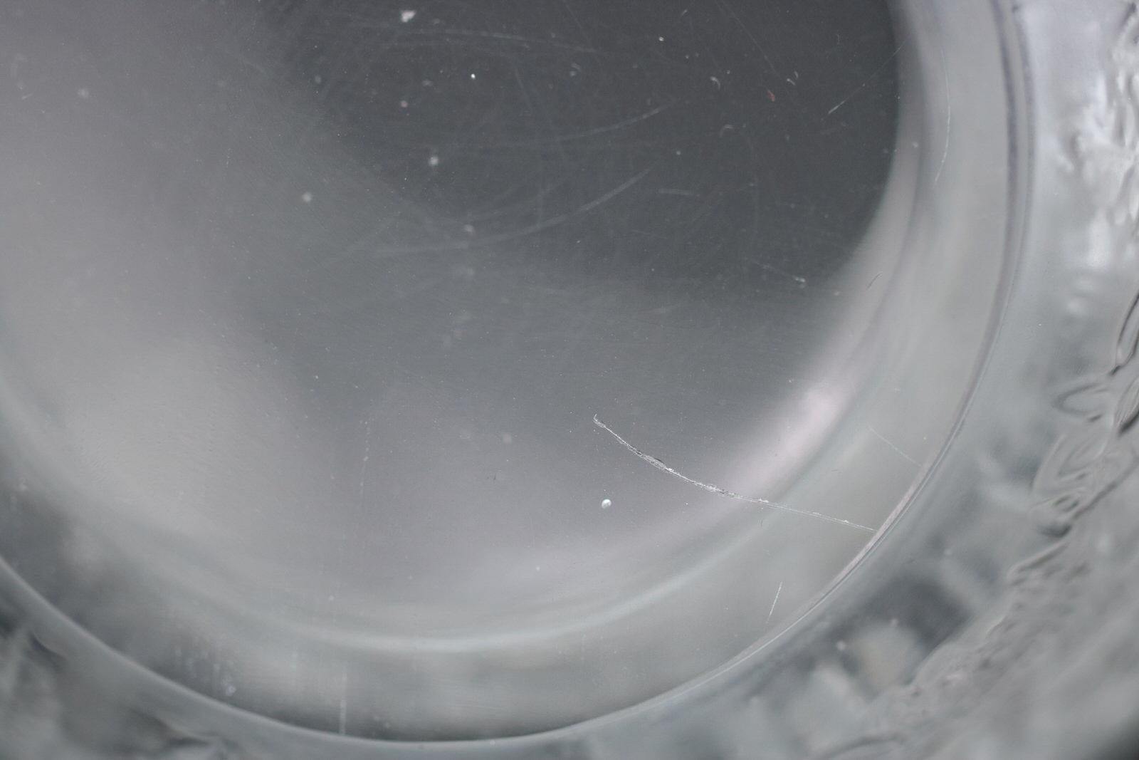 Rene Lalique Clear & Frosted Glass Deer Vase 4