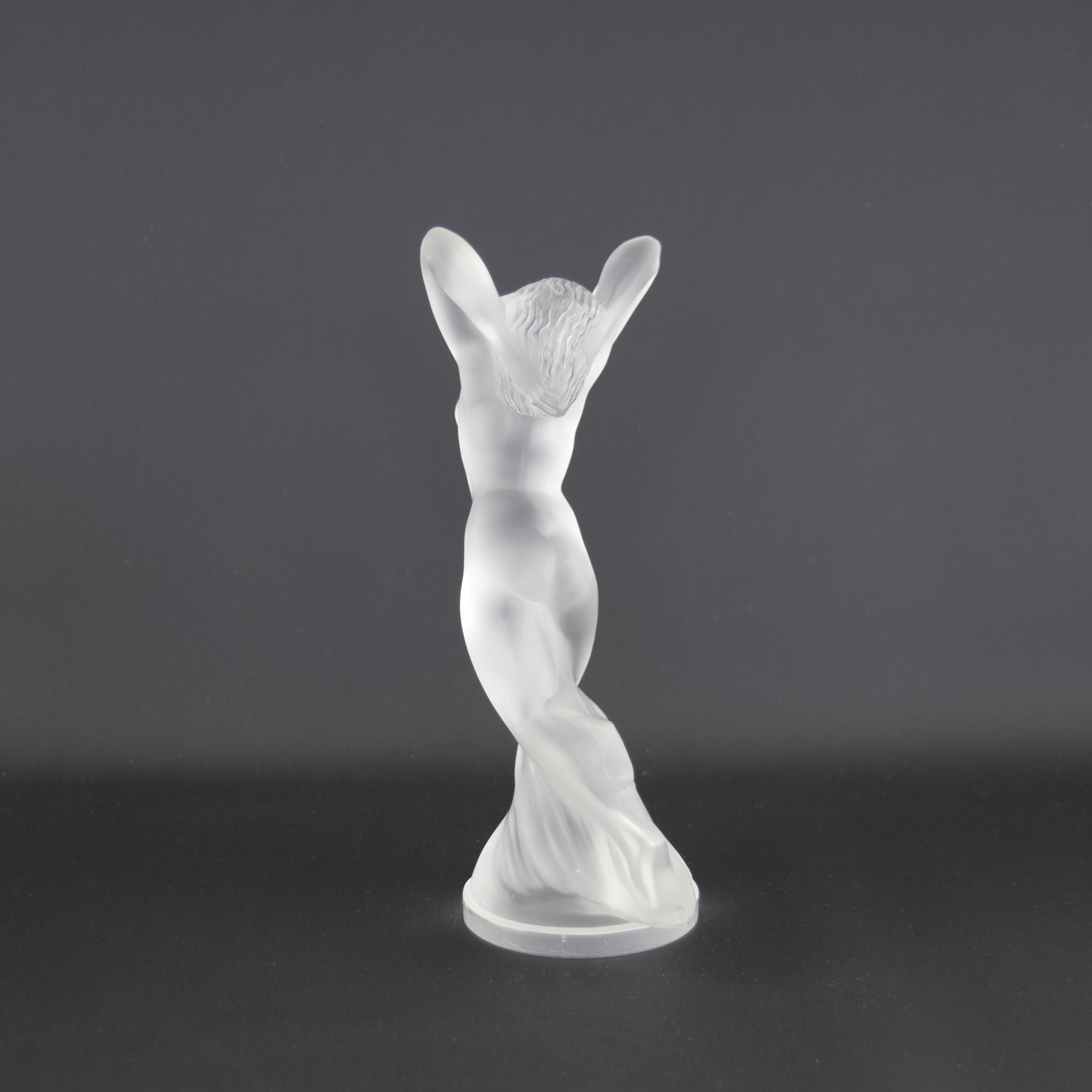 Early 20th Century Rene Lalique Clear & frosted Vitesse car mascot/ hood ornament
