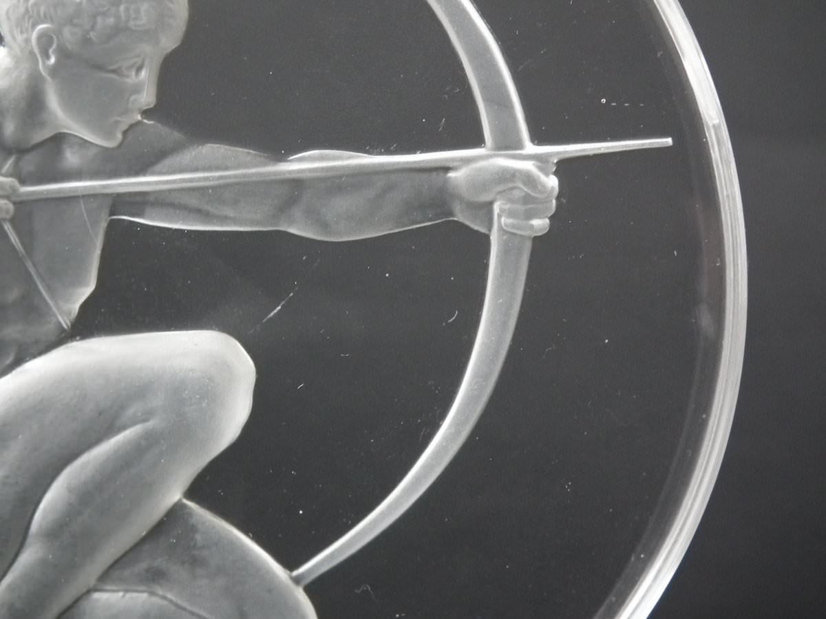 Rene Lalique Clear Glass 'Archer' Mascot 1