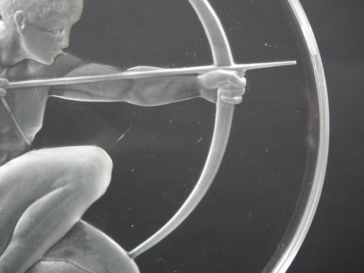 René Lalique Clear Glass 'Archer' Mascot 2