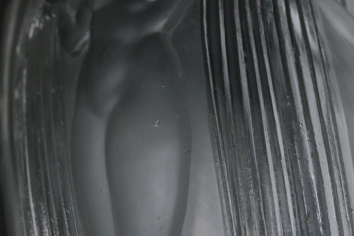 Rene Lalique Vaso Danaides in vetro trasparente in vendita 1