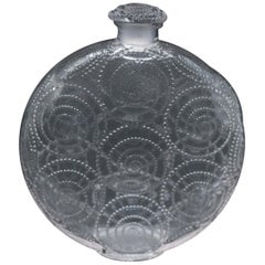 Rene Lalique Clear Glass 'Forvil 8 Relief' Perfume Bottle