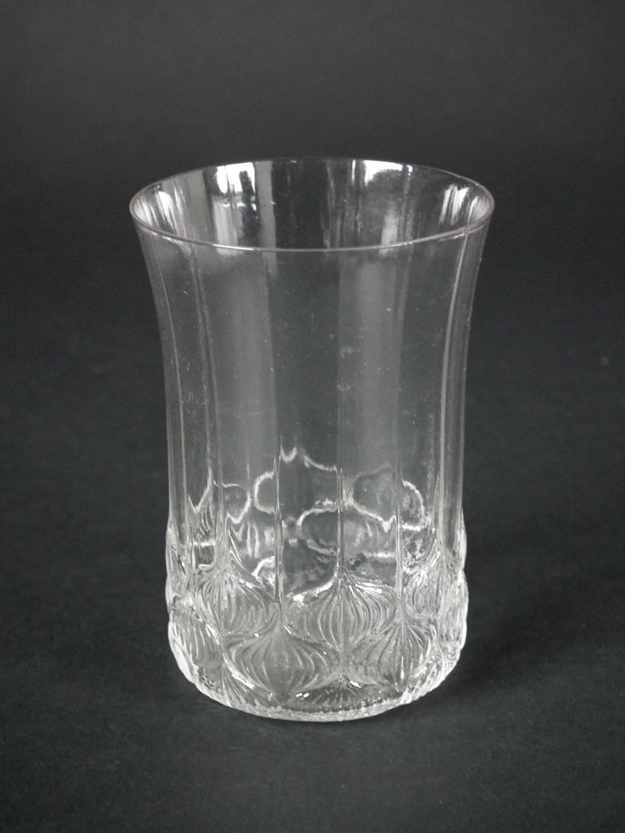 Rene Lalique Clear Glass 'Haarlem' Decanter and Glasses 3