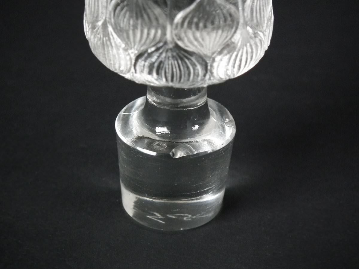 Rene Lalique Clear Glass 'Haarlem' Decanter and Glasses 9