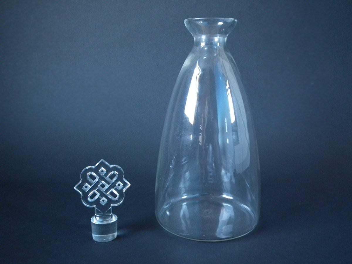 French Rene Lalique Clear Glass 'Molsheim' Decanter