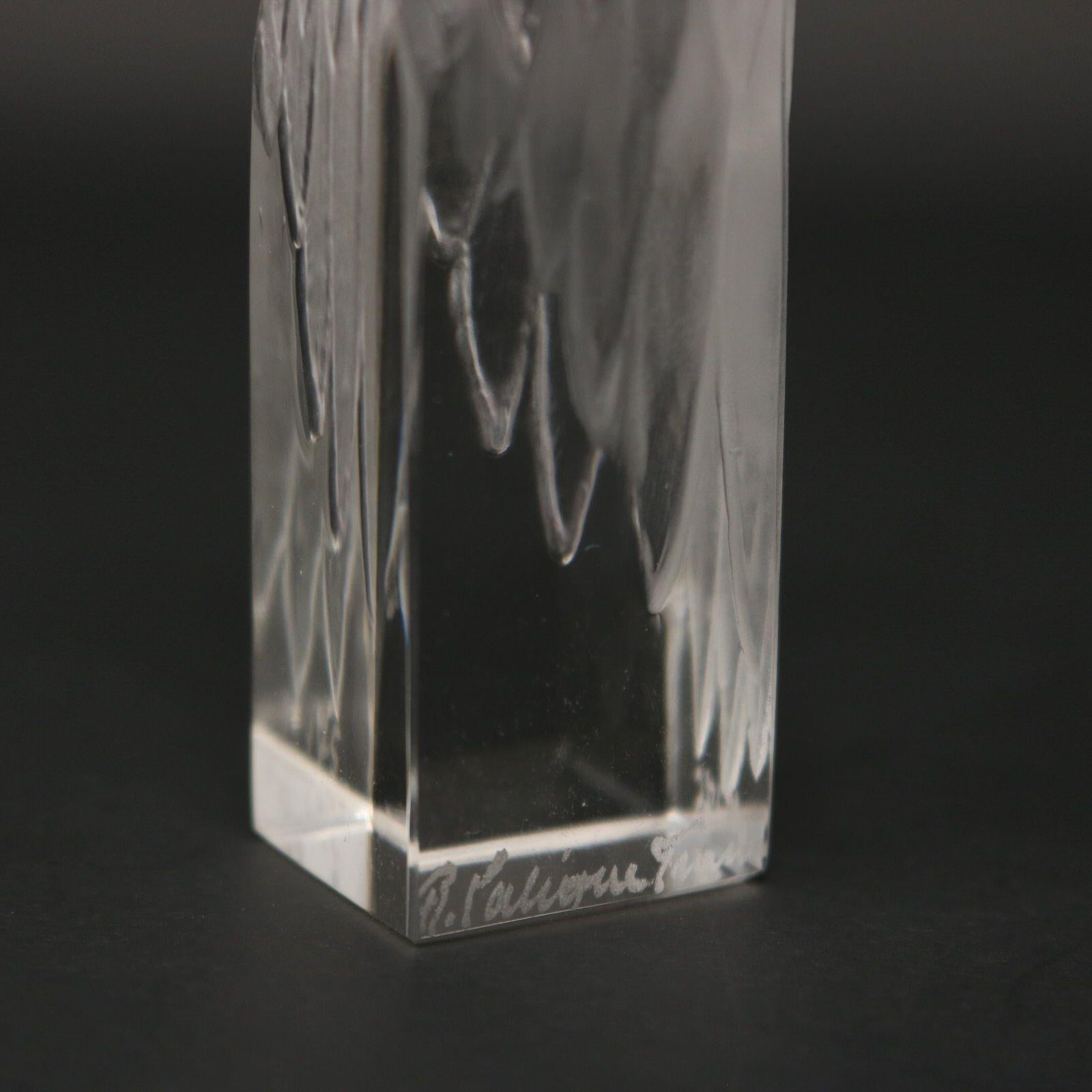 Rene Lalique Clear Glass Tete D'aigle Cachet 7