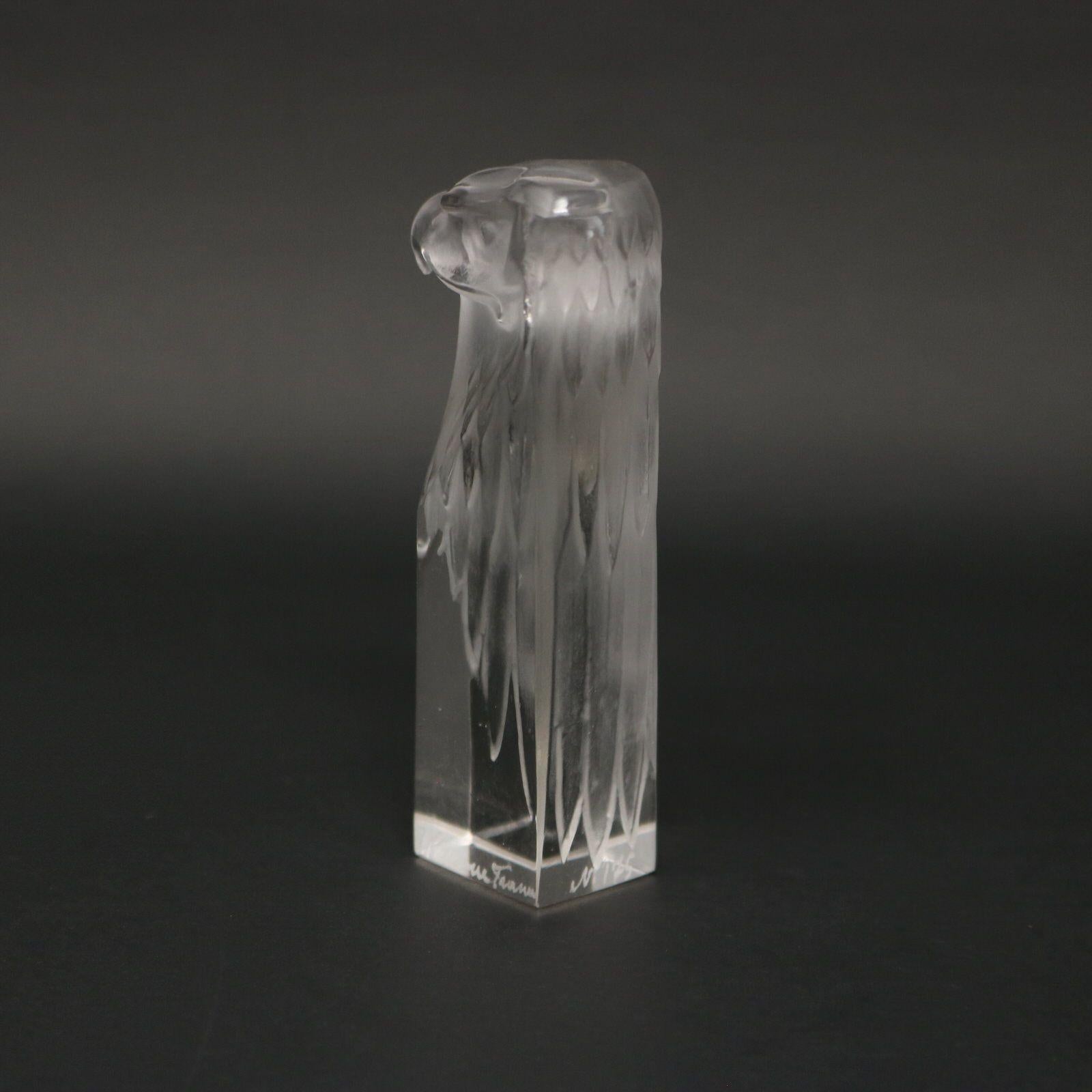 Rene Lalique Clear Glass Tete D'aigle Cachet 3
