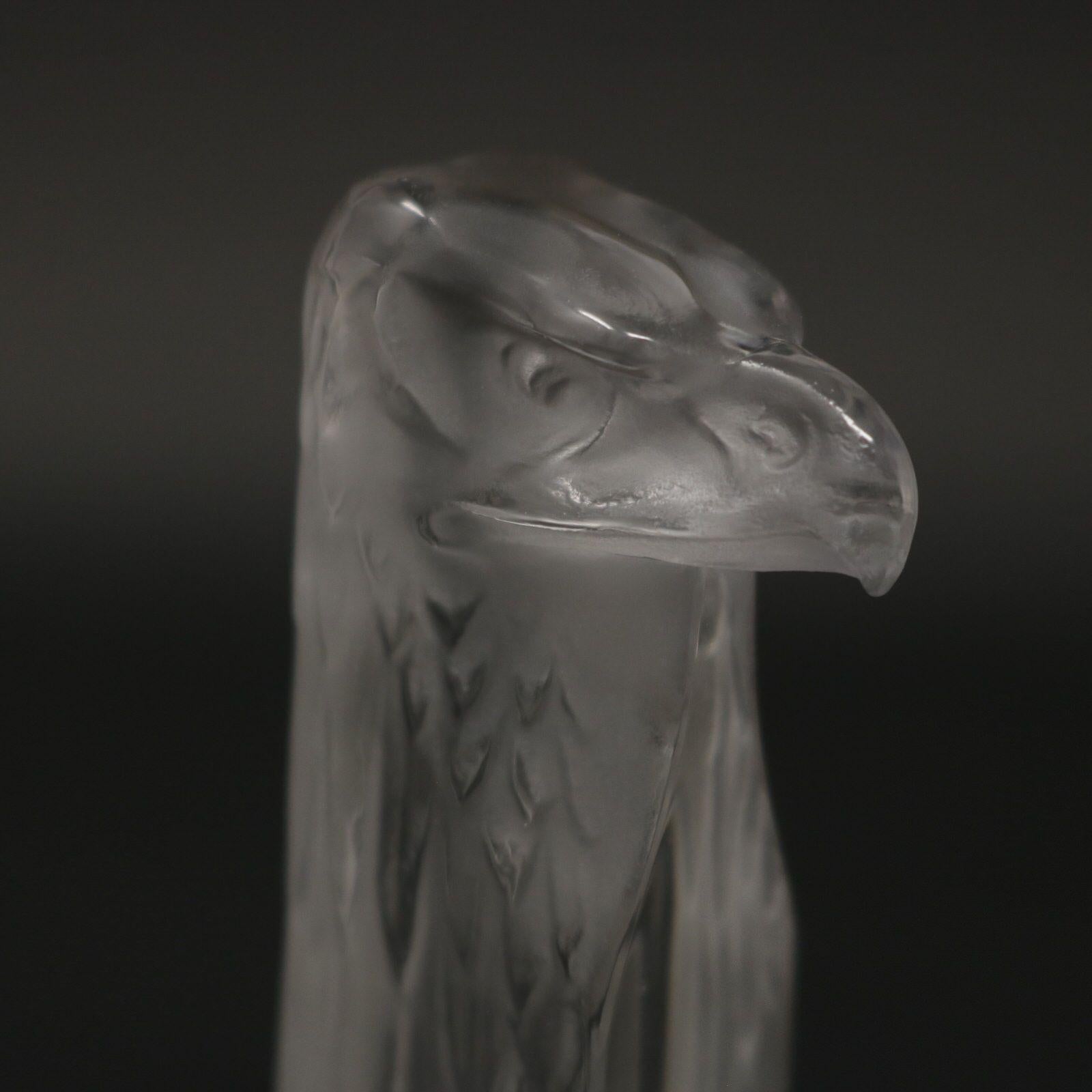 Rene Lalique Clear Glass Tete D'aigle Cachet 4