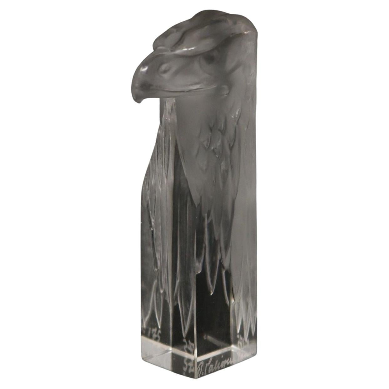 Rene Lalique Clear Glass Tete D'aigle Cachet