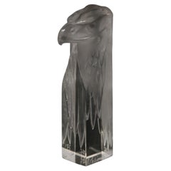 Rene Lalique Clear Glass Tete D'aigle Cachet