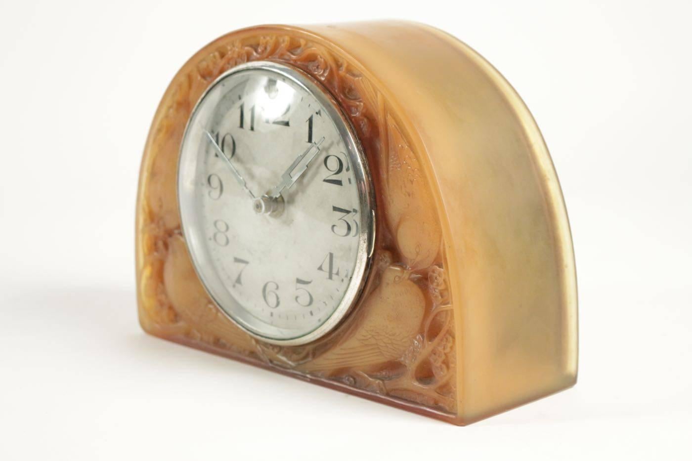 Art Deco Rene Lalique Clock