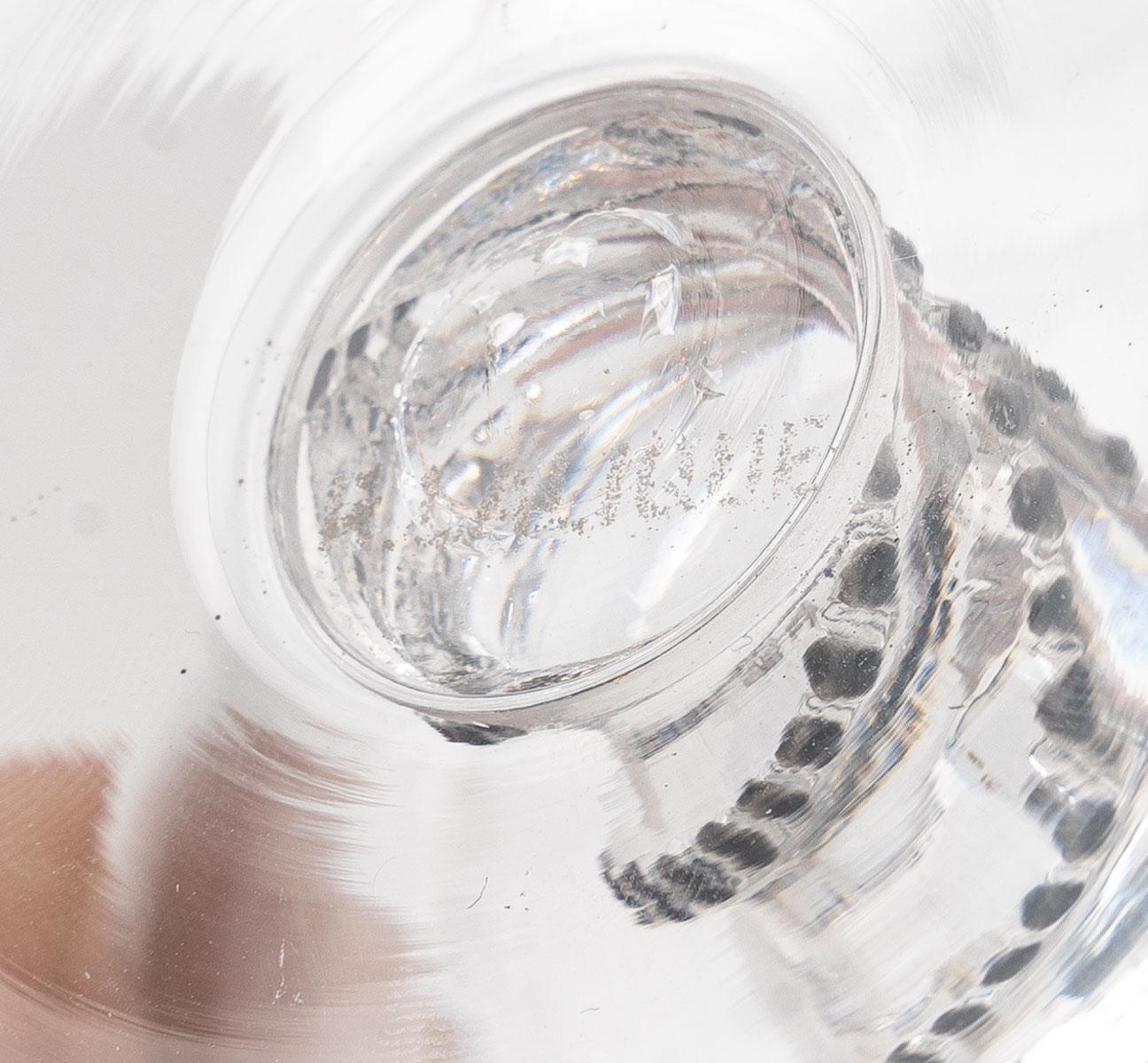Art Glass René Lalique Complete Set 24 Pieces Enameled Glasses Beaune Champagne Water Wine