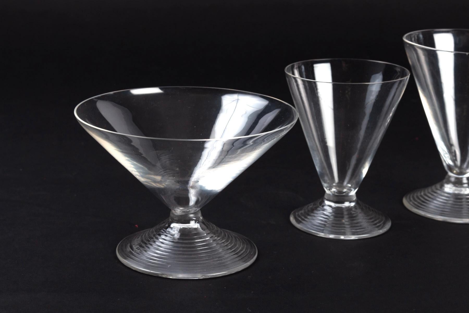 Art Deco René Lalique Complete Set 49 Pieces Glasses Arbois Water Wine Champagne Madere