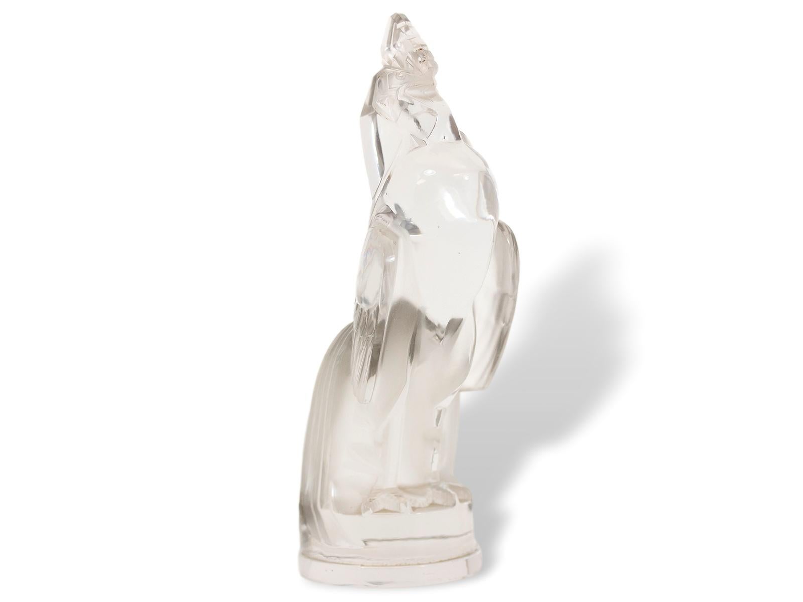 French Rene Lalique Coq Houdan Car Mascot For Sale