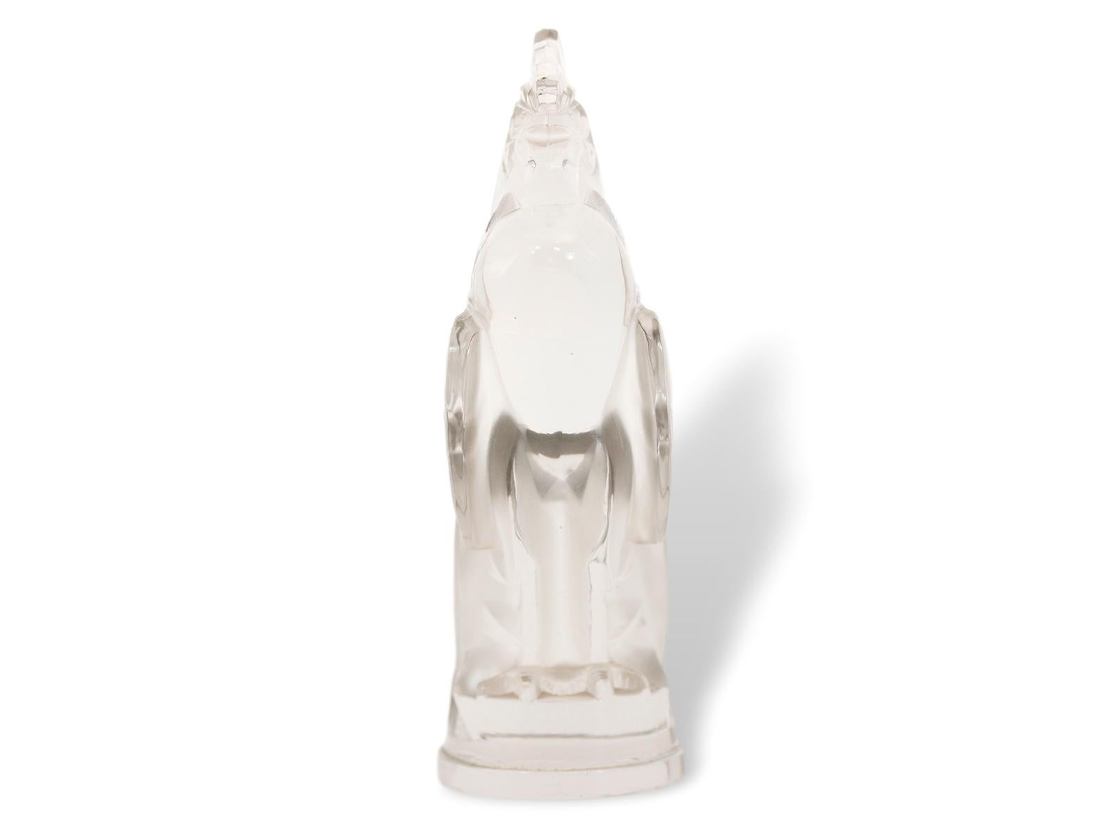 Molded Rene Lalique Coq Houdan Car Mascot For Sale