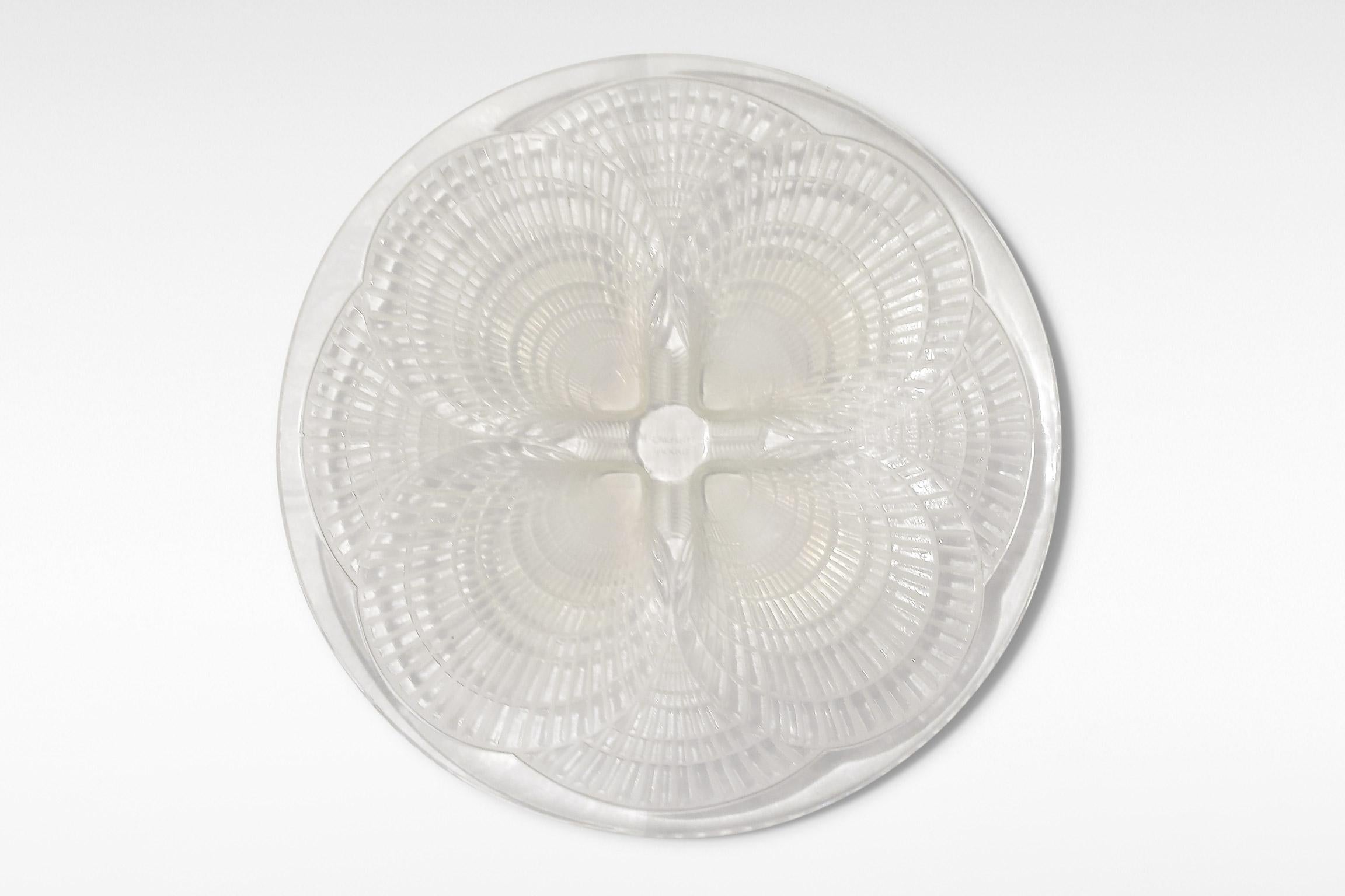 20th Century Rene Lalique 'Coqilles No 1' Art Deco Charger For Sale