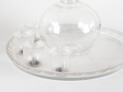 René Lalique Coquelicot Drinks Glass Service, 1930s